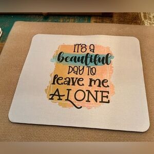 Hand Pressed Mouse Pad!  Brand New!